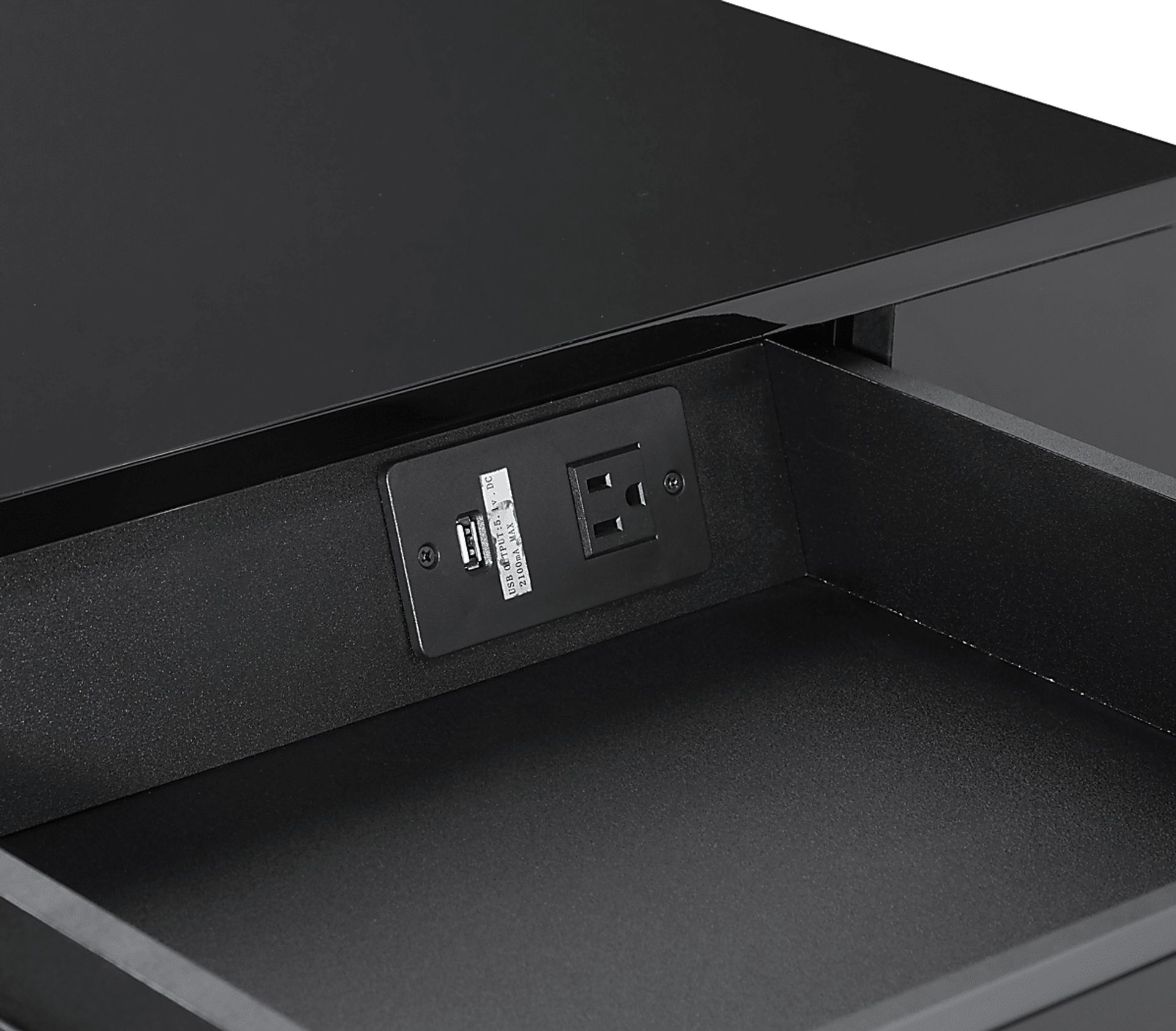 Bartonne Black/Chrome Desk - Image 3