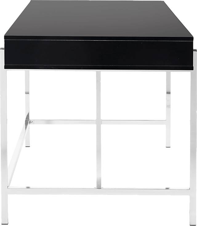 Bartonne Black/Chrome Desk - Thumbnail - Image 7