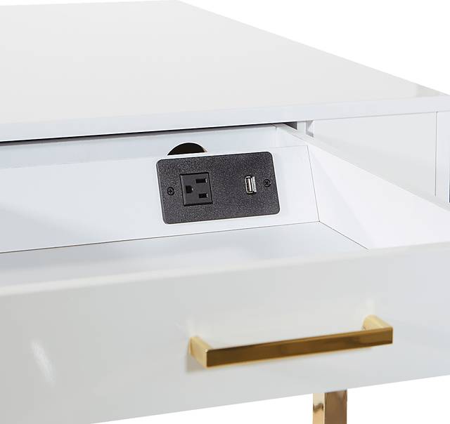 Bartonne White Desk - Thumbnail - Image 5