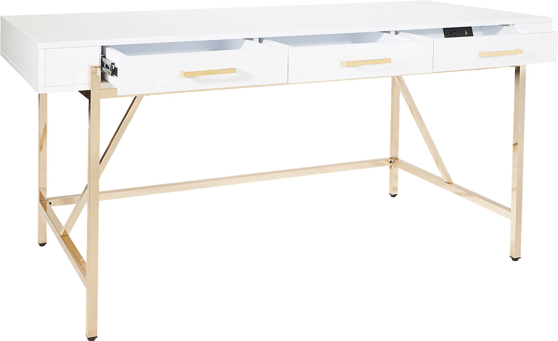 Bartonne White Desk - Image 8