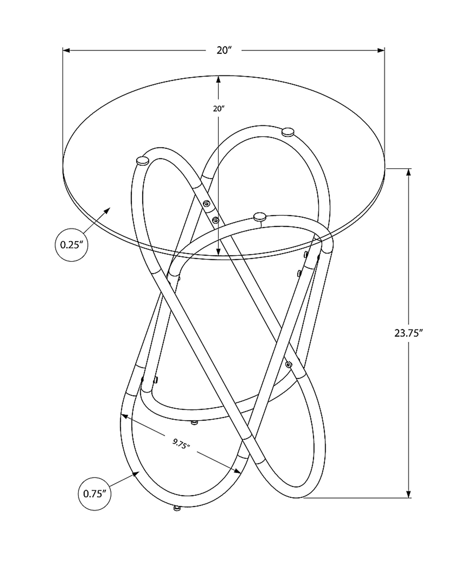 Baruch Chrome Accent Table - Image 4