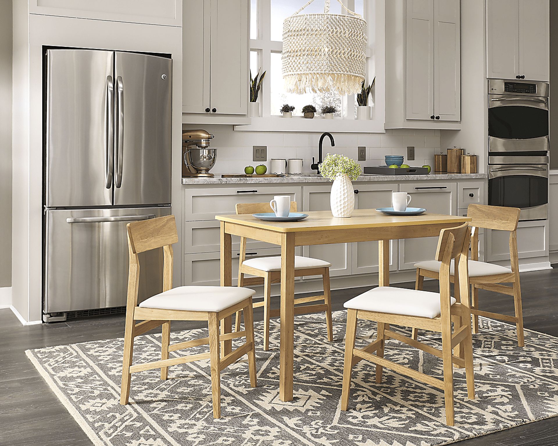 Barunda Brown 5 Pc Dining Set - Image 2