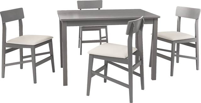 Barunda Gray 5 Pc Dining Set - Thumbnail - Image 1