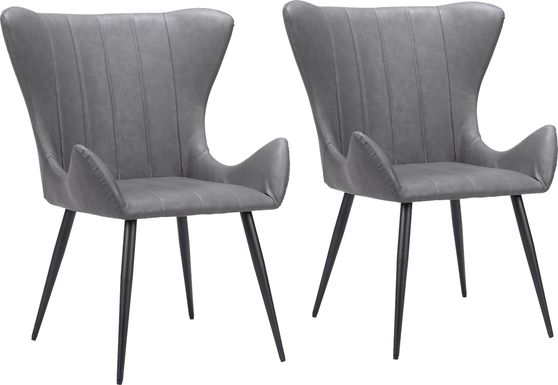 Barwinds Black Dining Chair, Set of 2