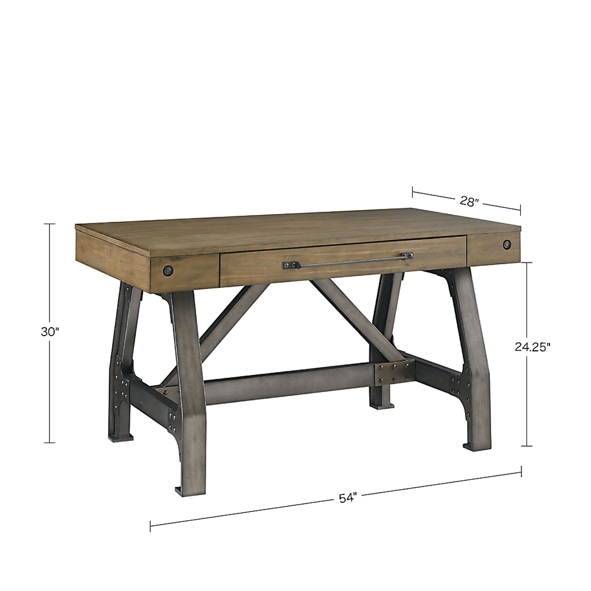 Barwood Oak Desk - Image 9