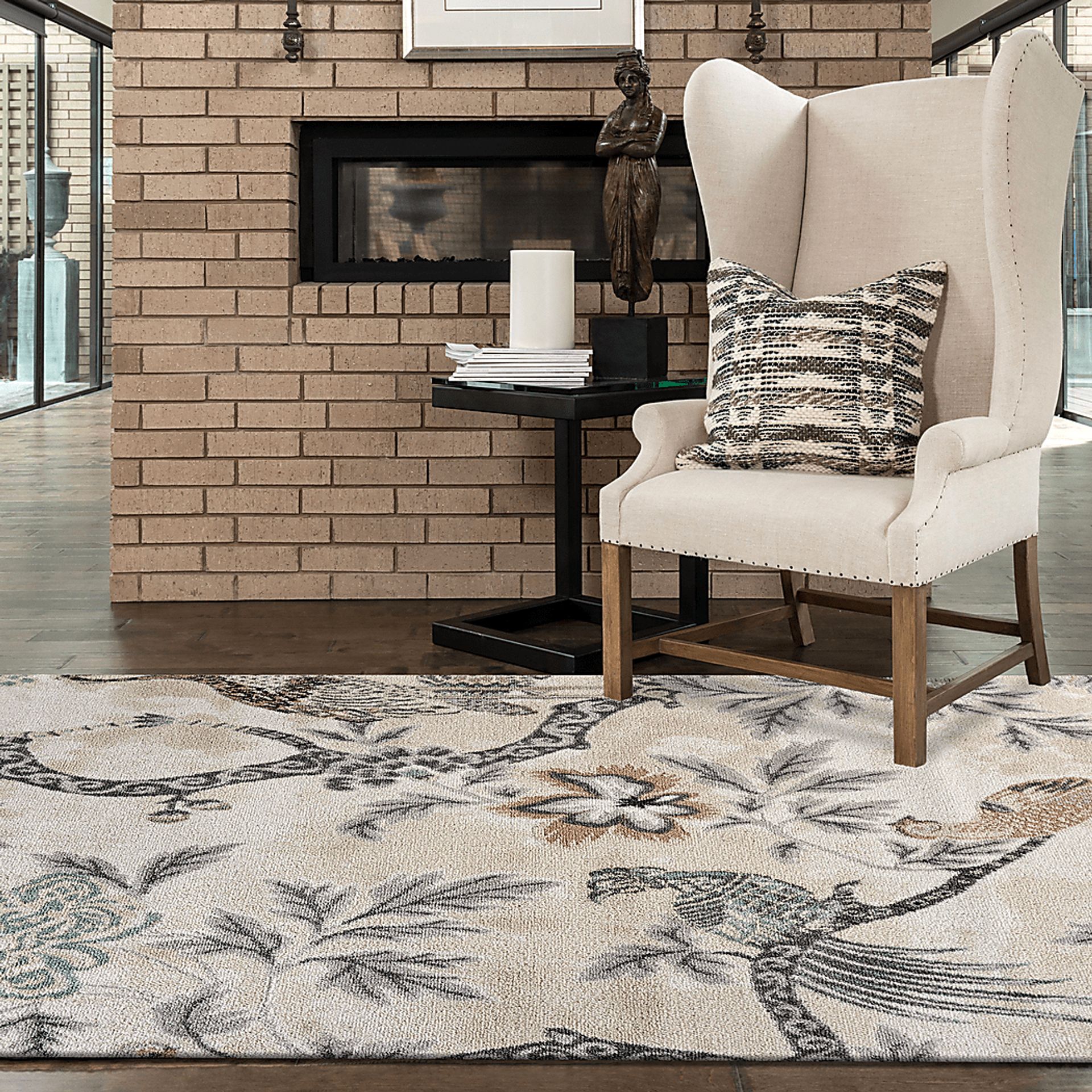 Basara Ivory 5'2 x 7'2 Rug - Image 2