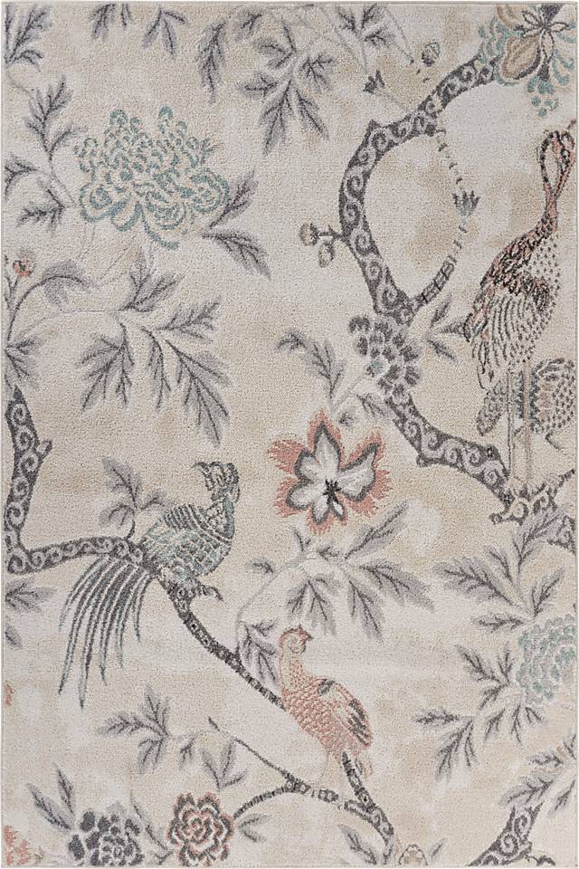 Basara Ivory 5'2 x 7'2 Rug - Thumbnail - Image 1