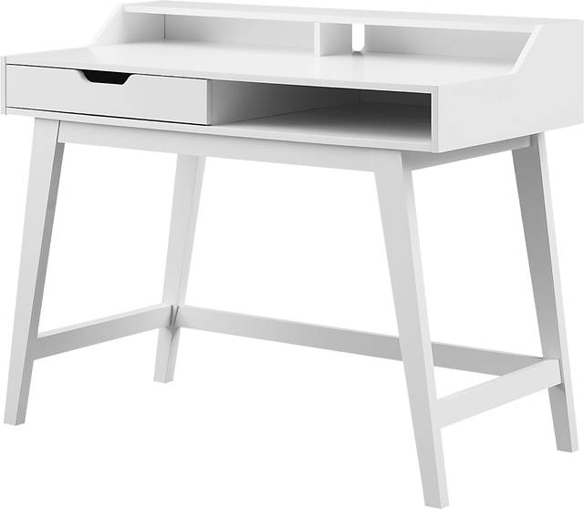 Basford White Desk - Thumbnail - Image 1