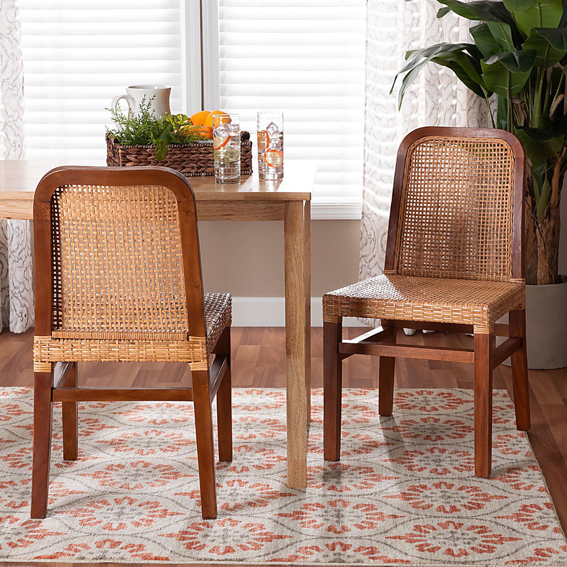 Basian Brown Side Chair, Set of 2 - Image 2