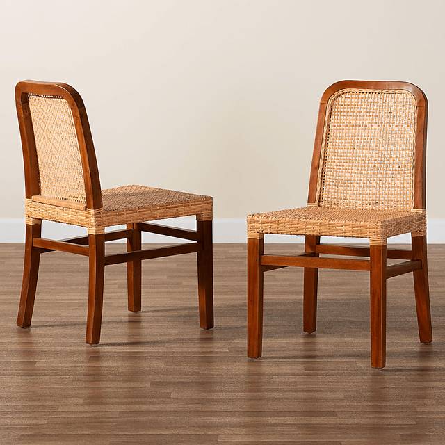 Basian Brown Side Chair, Set of 2 - Thumbnail - Image 3