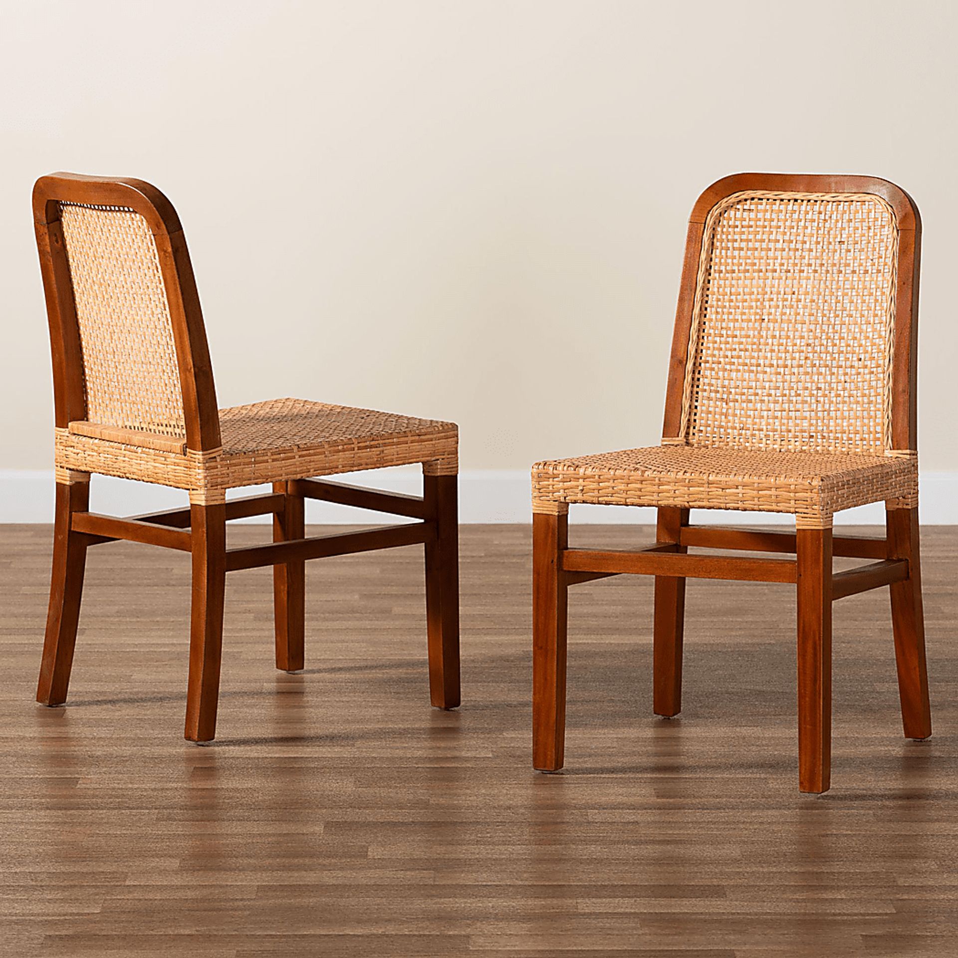 Basian Brown Side Chair, Set of 2 - Image 3