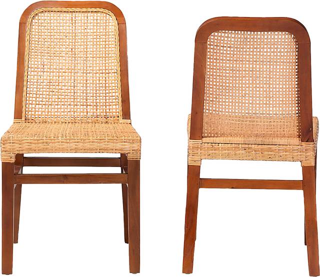 Basian Brown Side Chair, Set of 2 - Thumbnail - Image 4