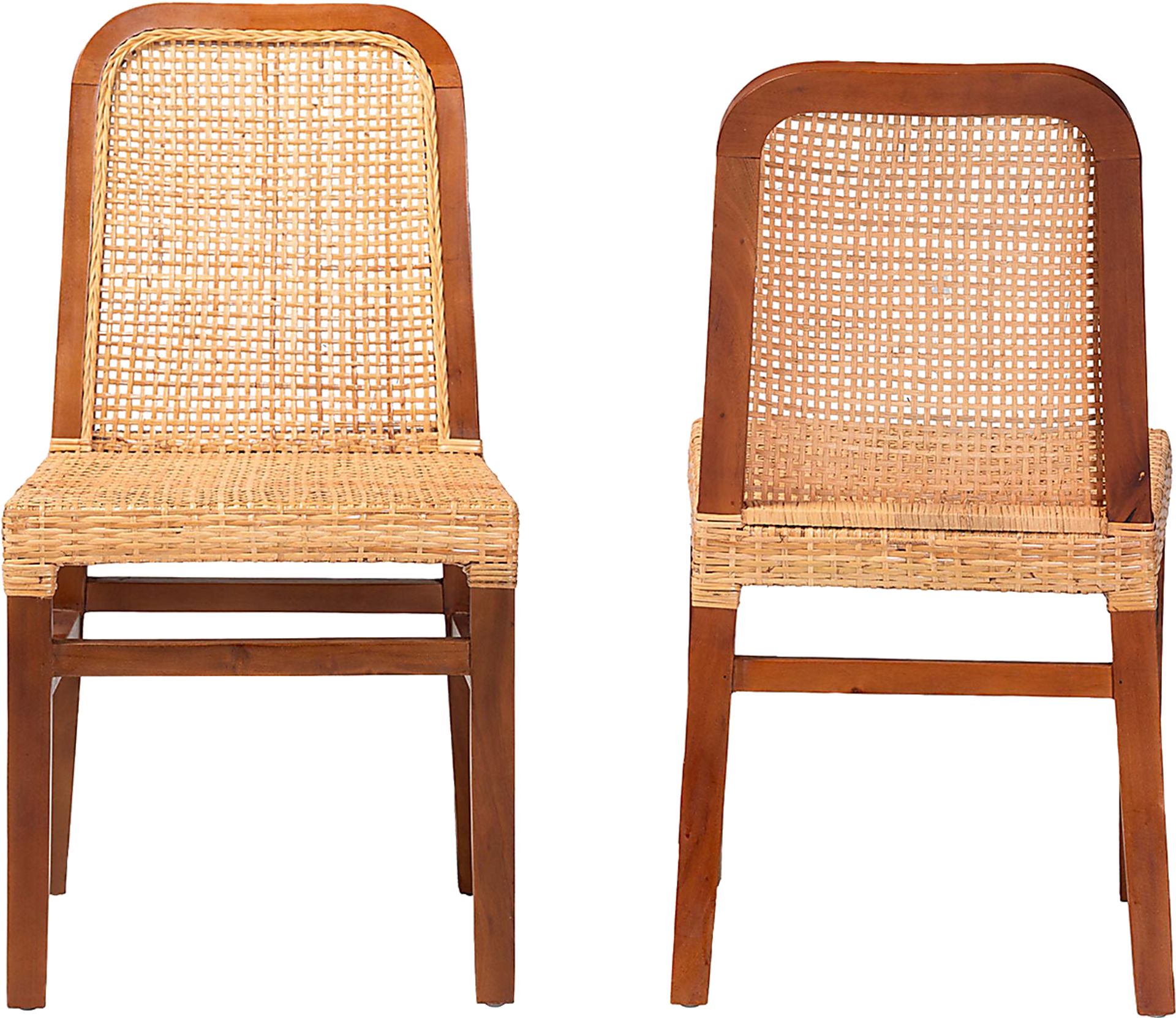 Basian Brown Side Chair, Set of 2 - Image 4