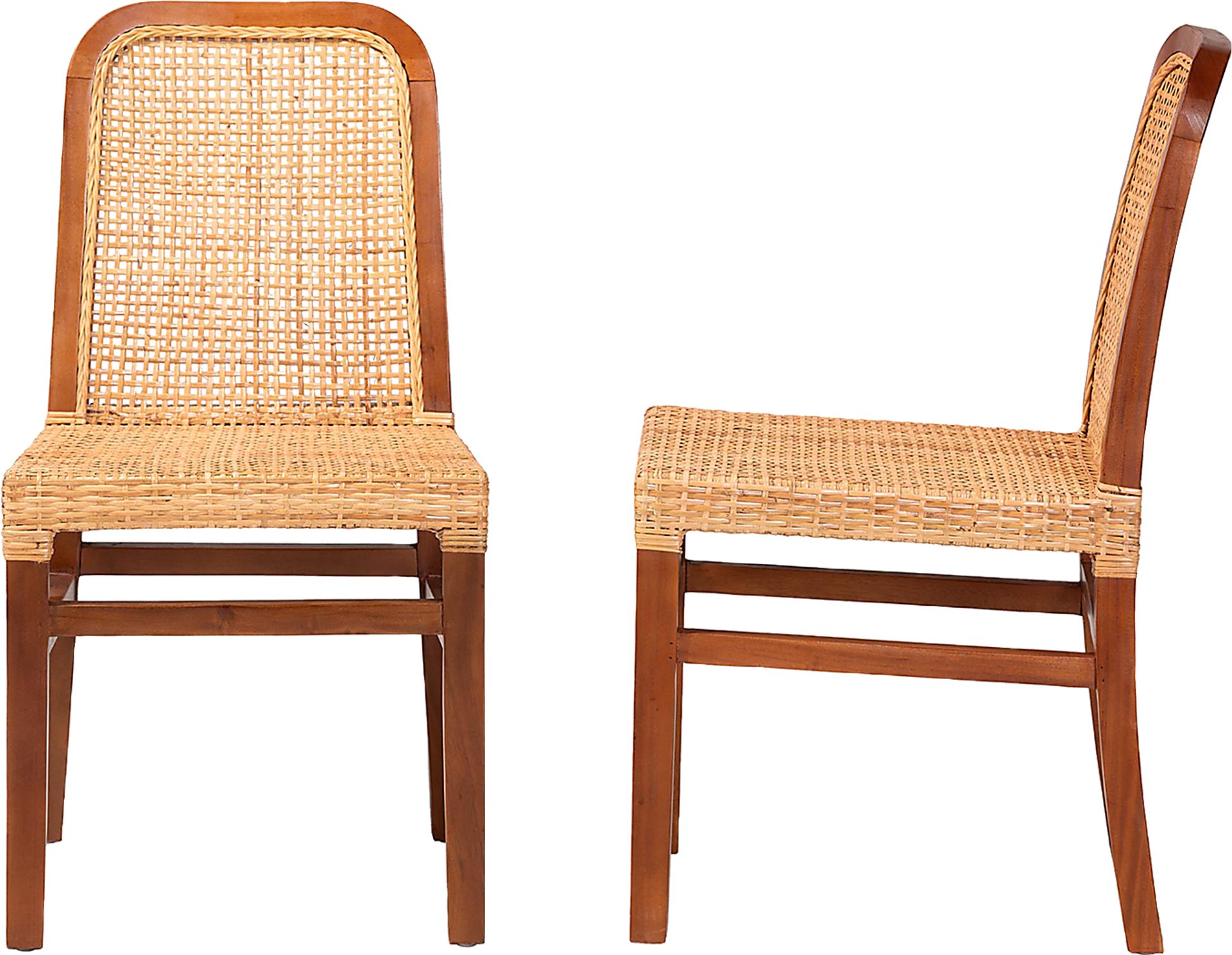 Basian Brown Side Chair, Set of 2 - Image 5