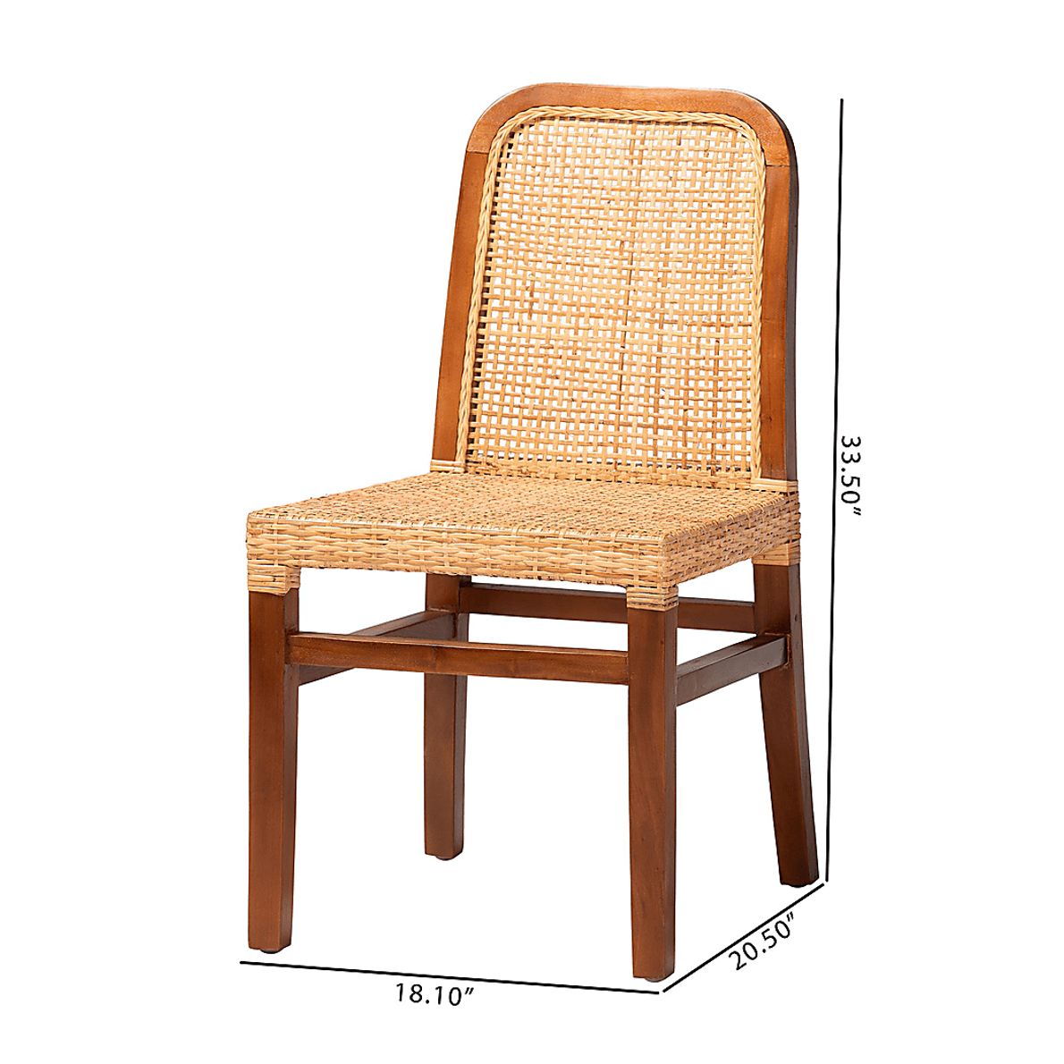 Basian Brown Side Chair Set of 2