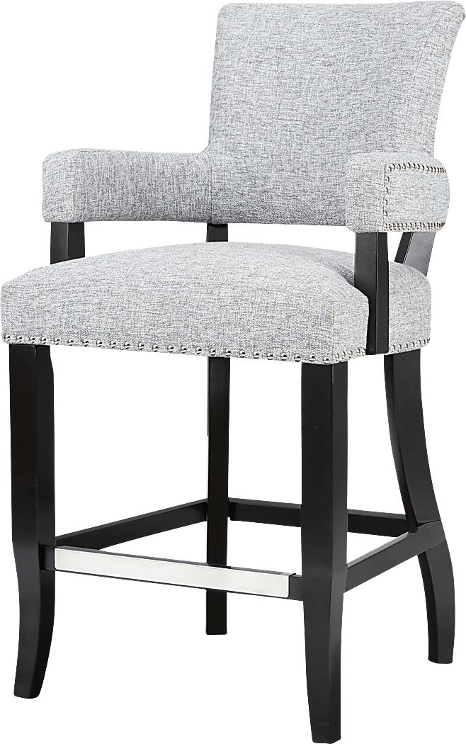 Basildon Gray Counter Height Stool Rooms To Go
