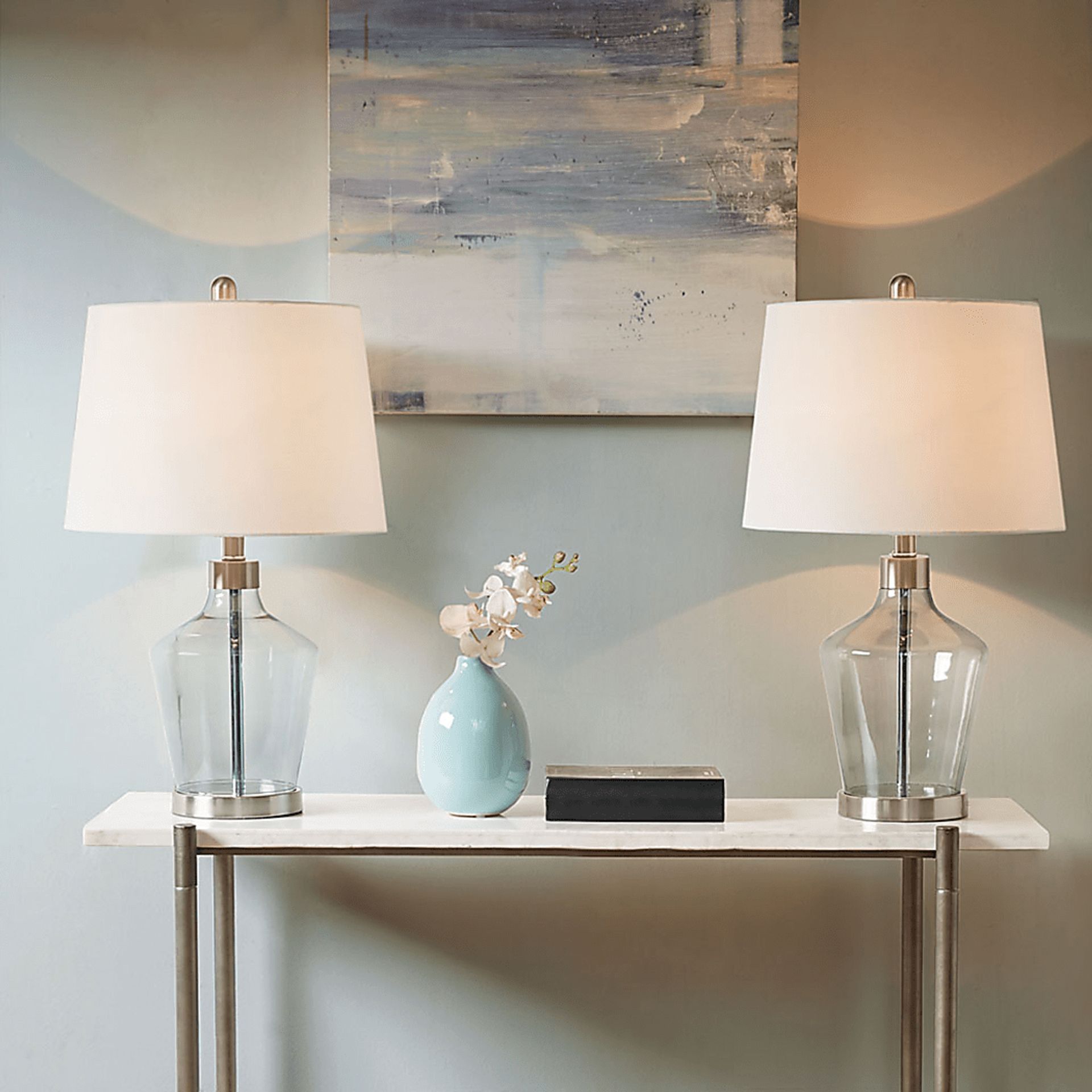 Basile Bend Gray Table Lamps, Set of 2 - Image 5