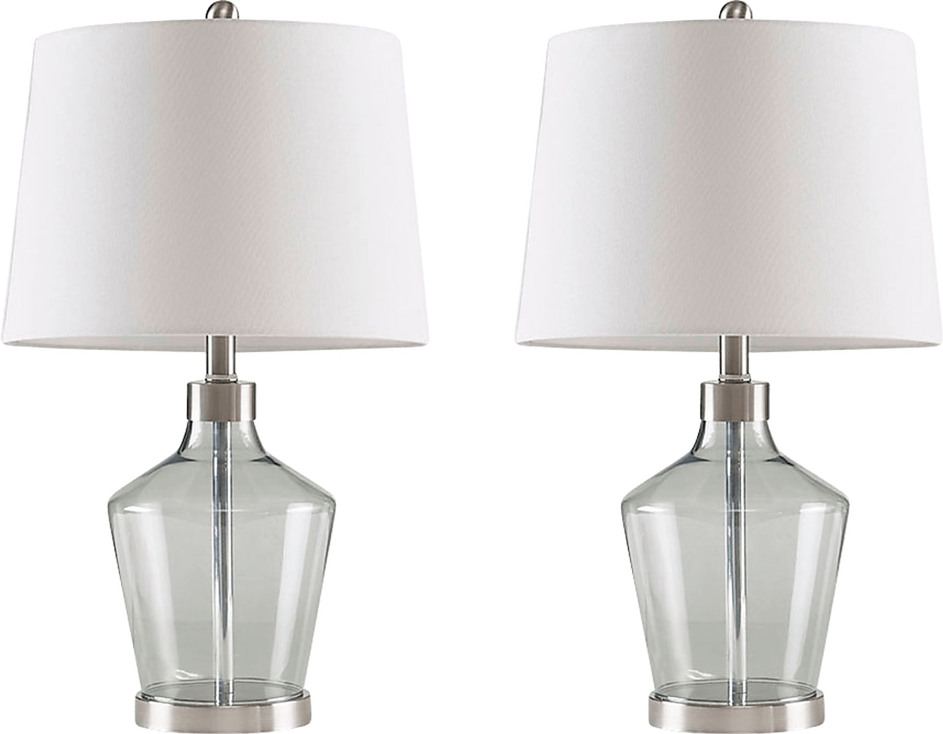Basile Bend Gray Table Lamps, Set of 2 - Image 1