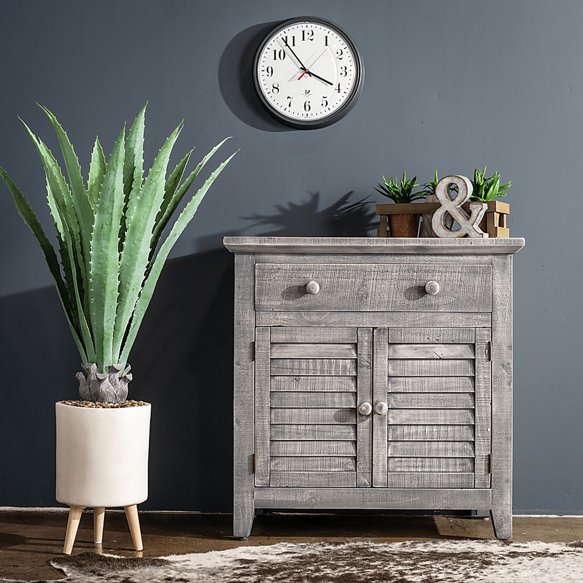 Basilwood Gray Accent Cabinet - Image 7