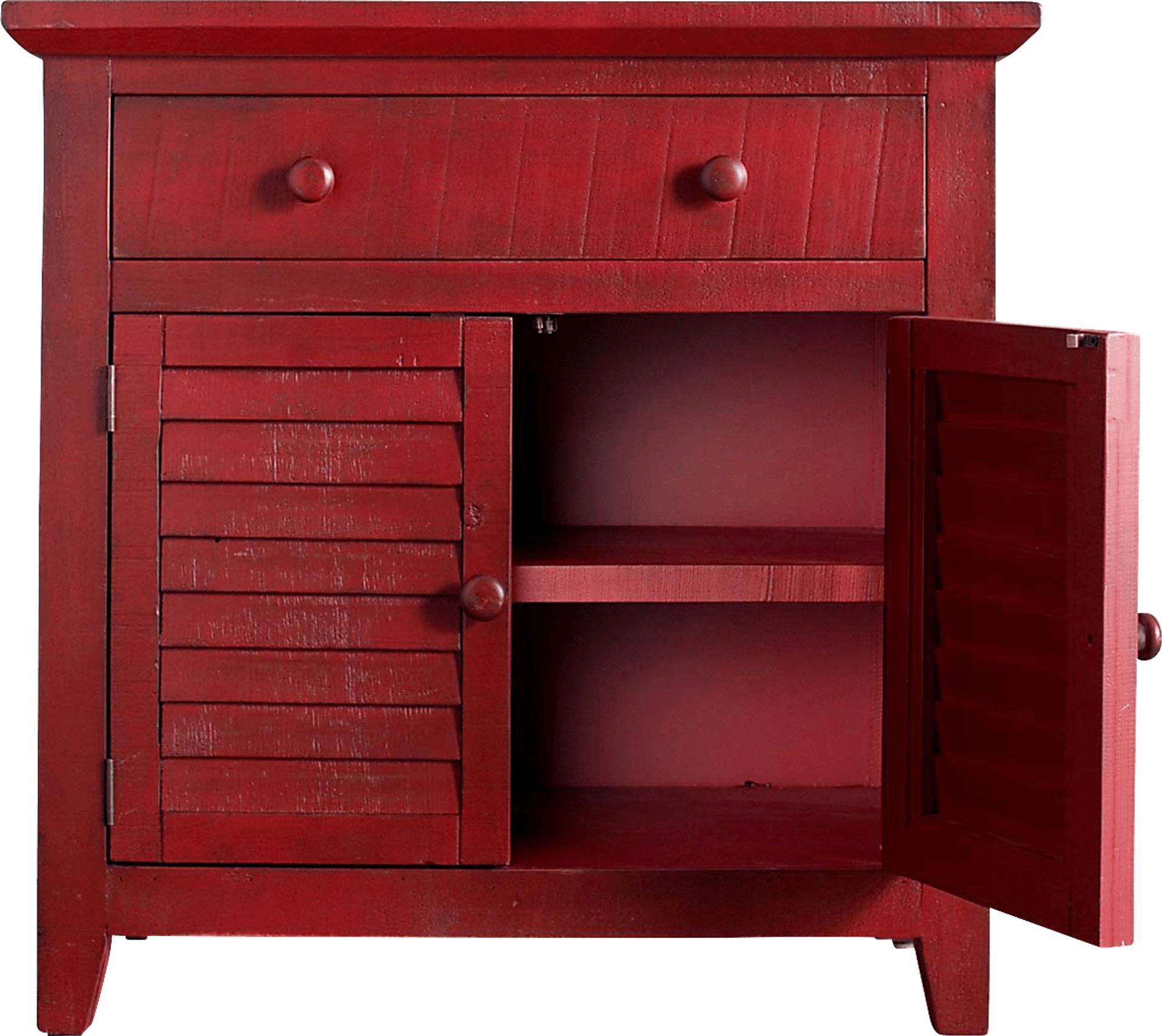 Basilwood Red Accent Cabinet - Image 2