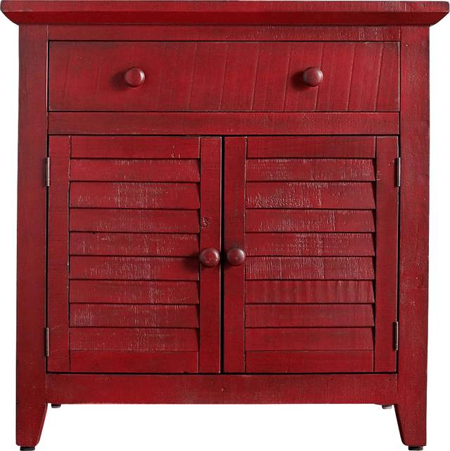 Basilwood Red Accent Cabinet - Thumbnail - Image 3