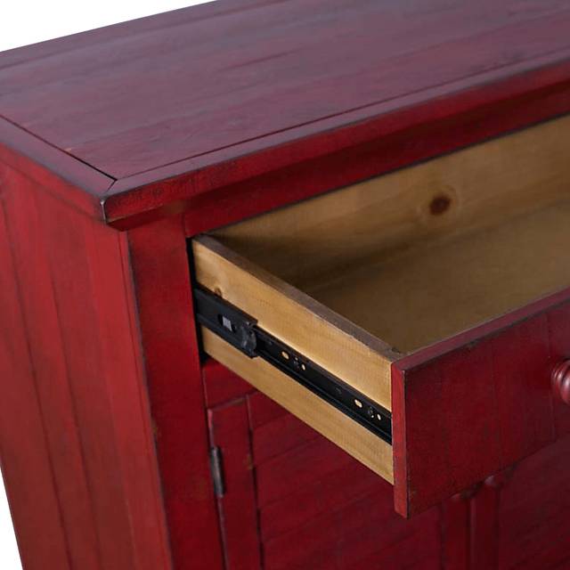 Basilwood Red Accent Cabinet - Thumbnail - Image 4