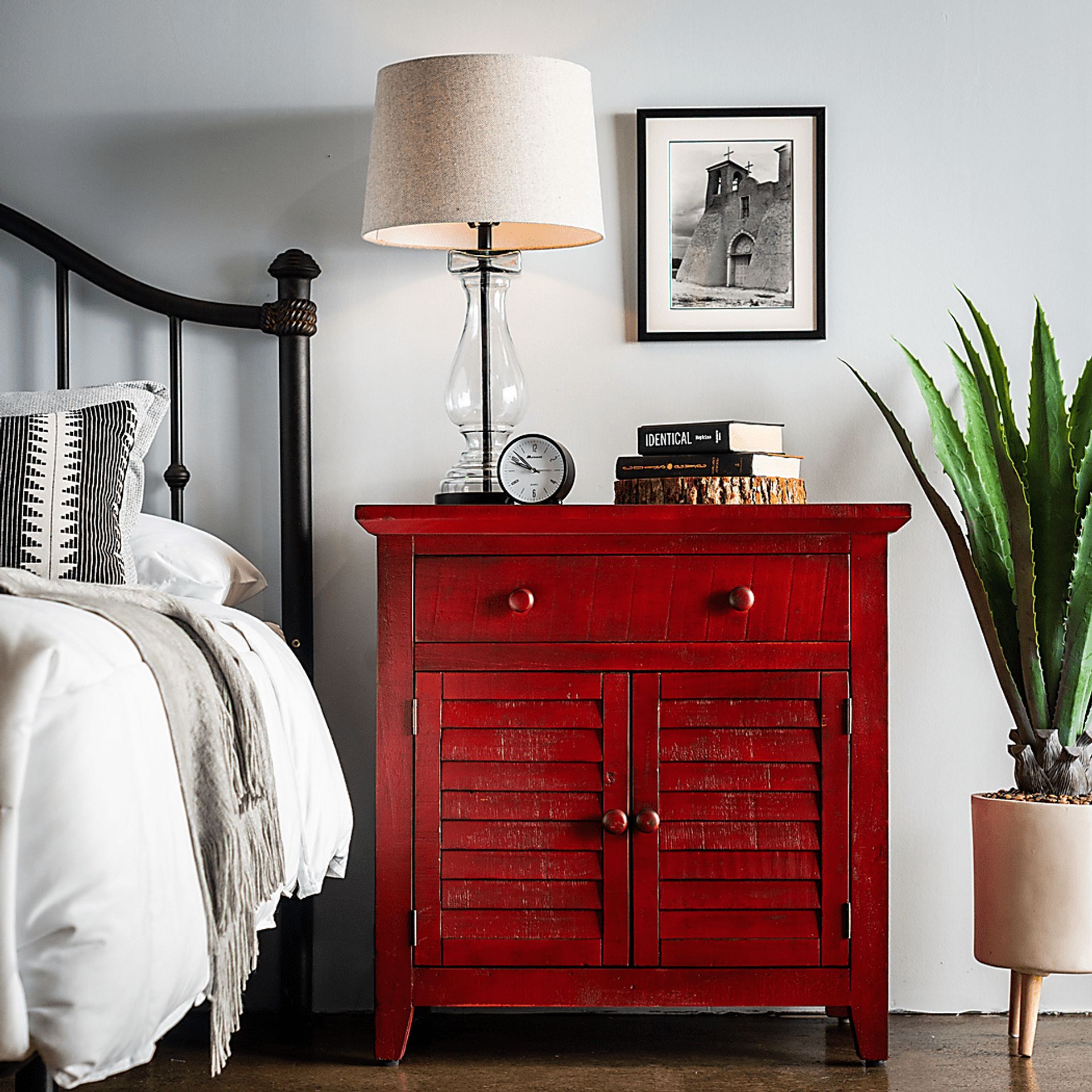 Basilwood Red Accent Cabinet - Image 6