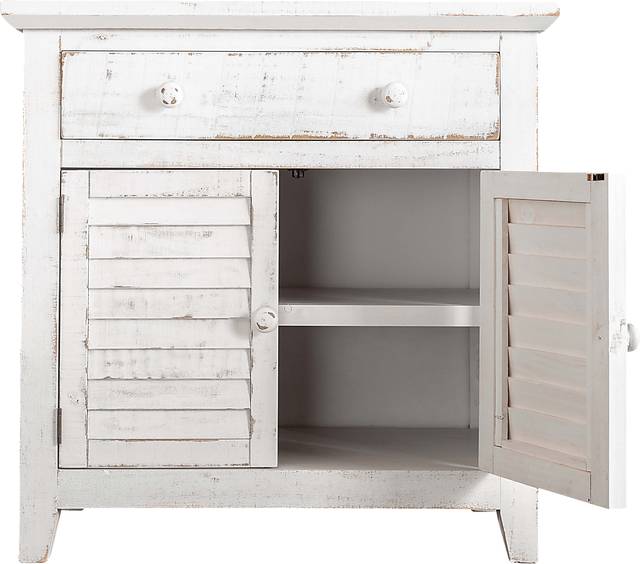 Basilwood White Accent Cabinet - Thumbnail - Image 2
