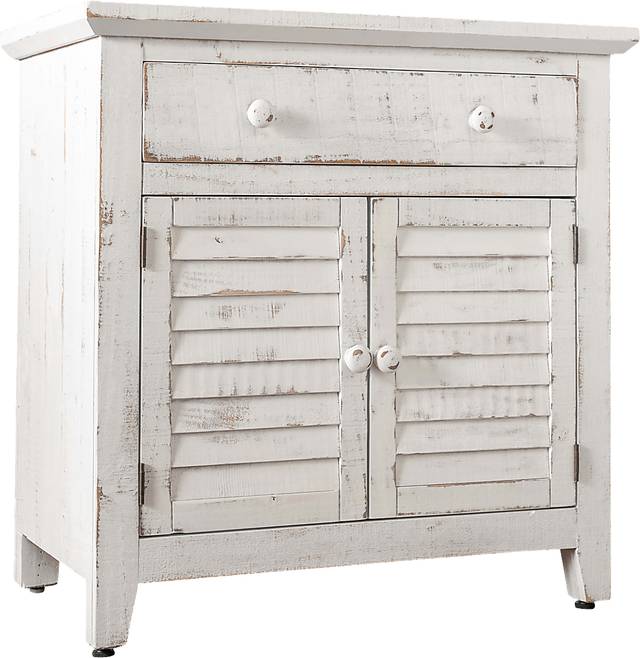 Basilwood White Accent Cabinet - Thumbnail - Image 1