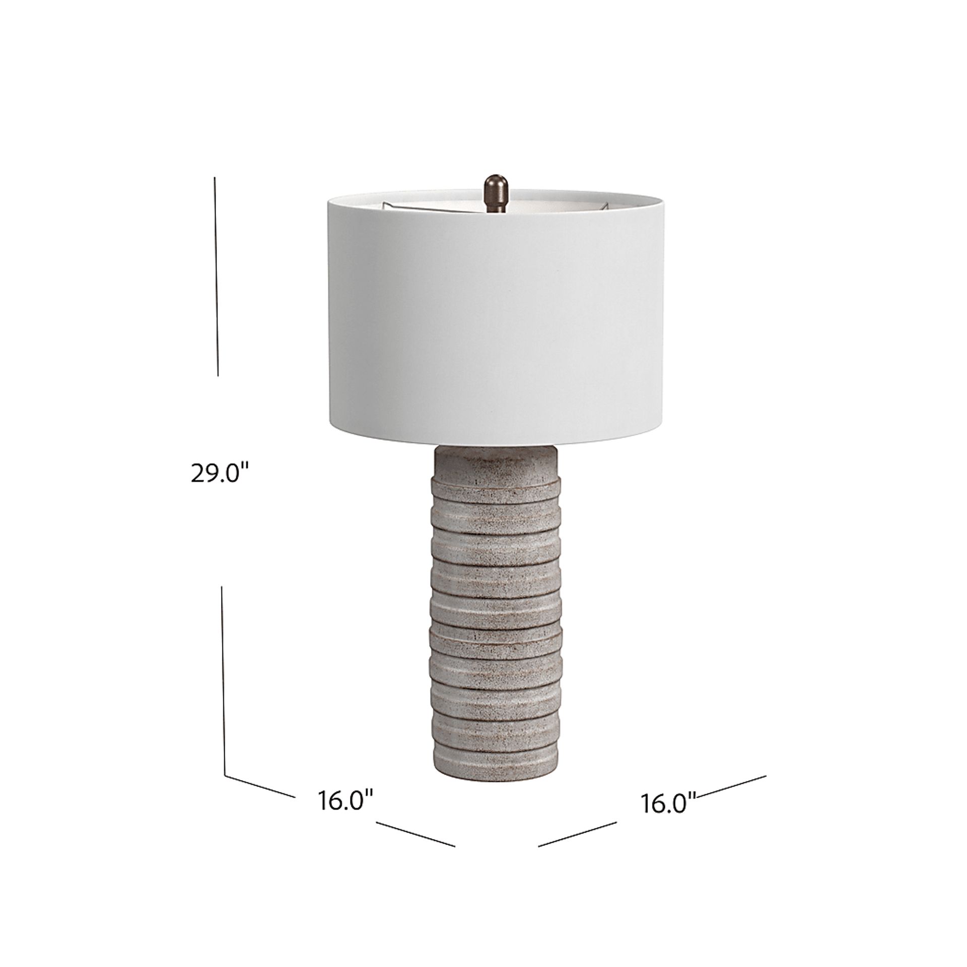 Basin Nest Gray Lamp - Image 6