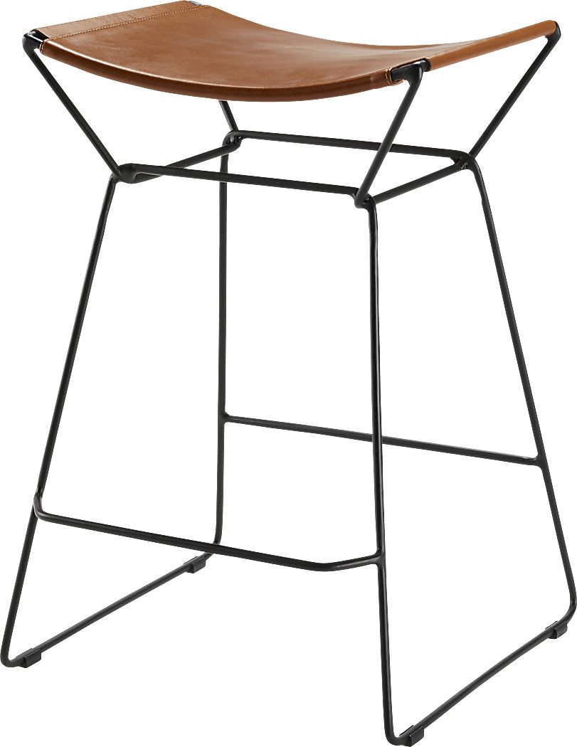 Basiyi Black/Brown Counter Height Stool