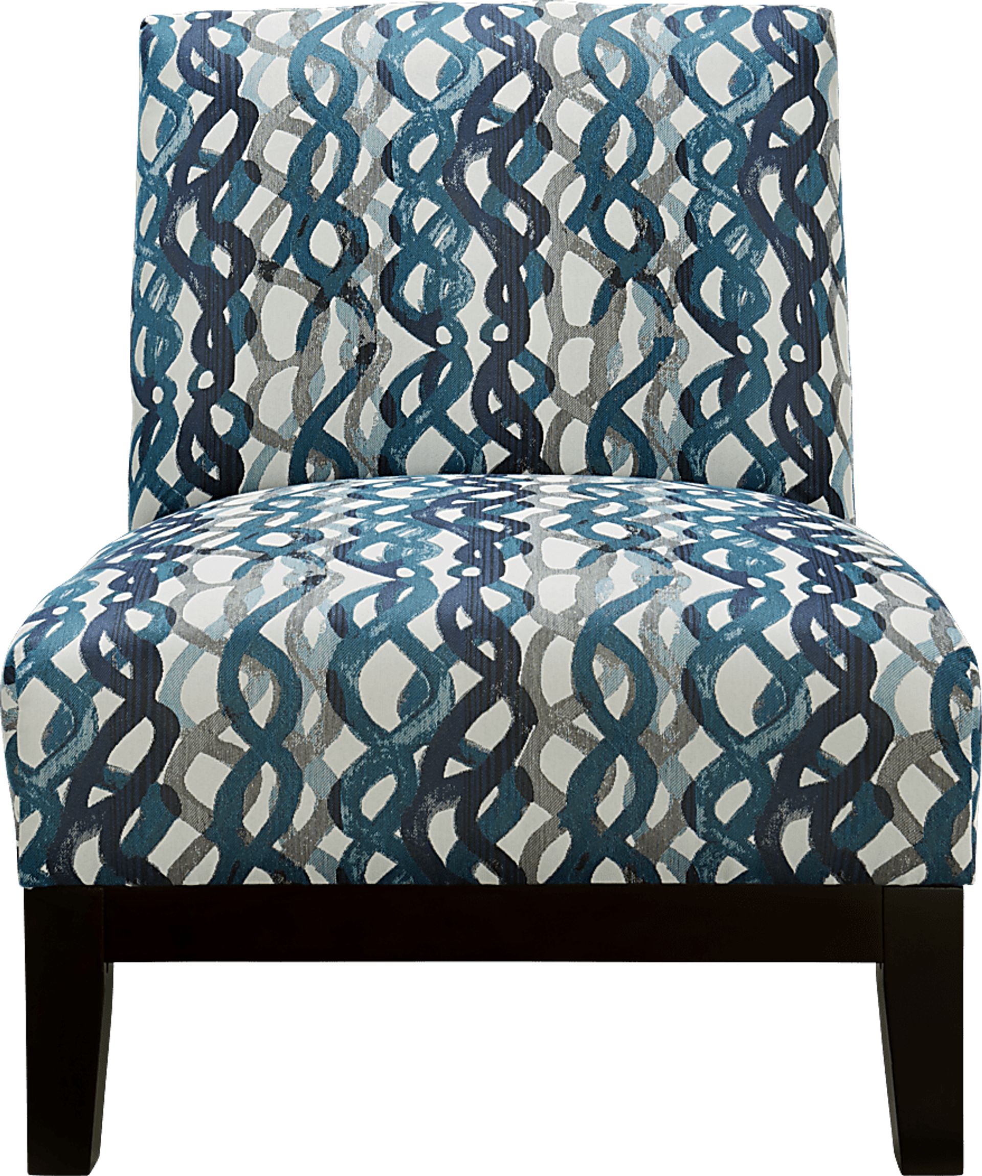 Basque Turquoise Accent Chair - Image 2