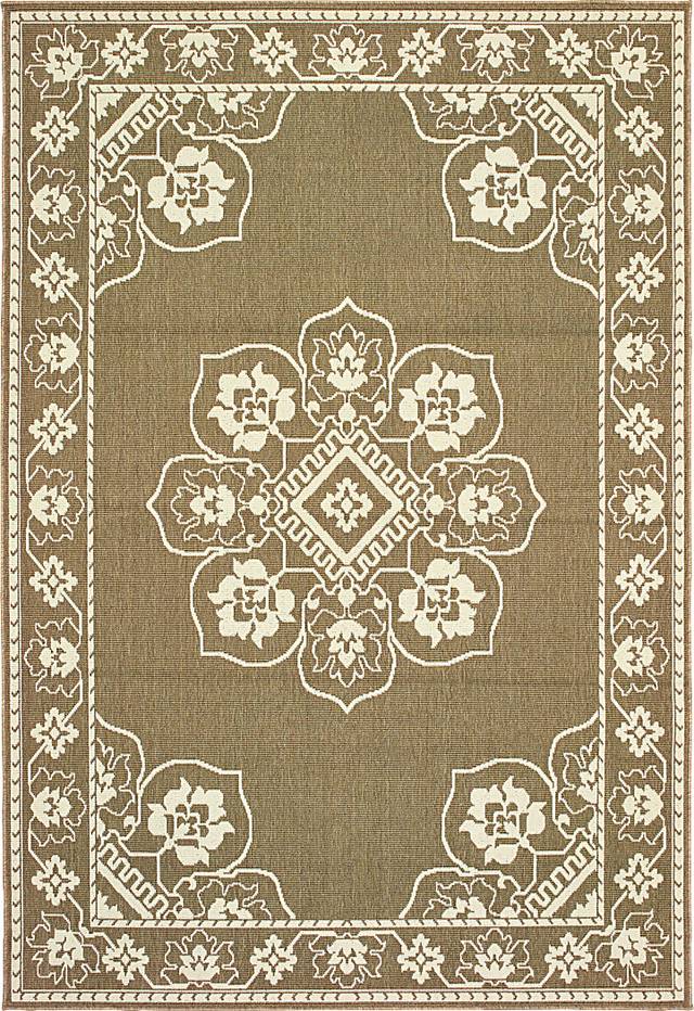 Bassbrook Tan 6'7 x 9'6 Indoor/Outdoor Rug - Thumbnail - Image 1