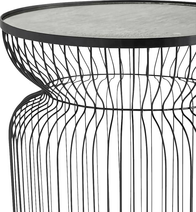 Bassfield Black End Table - Thumbnail - Image 2