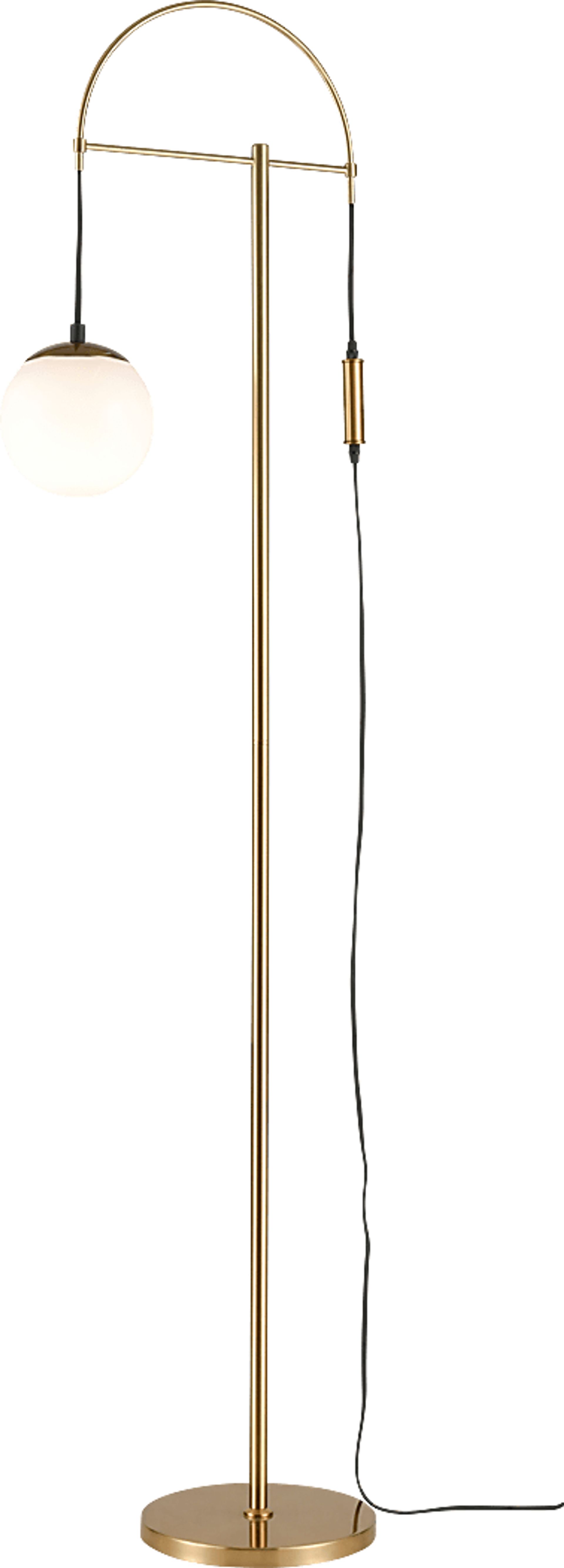 Basswood Creek Brass Floor Lamp - Image 1
