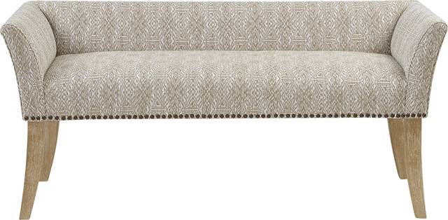 Bastgone Taupe Accent Bench - Thumbnail - Image 2