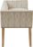 Bastgone Taupe Accent Bench