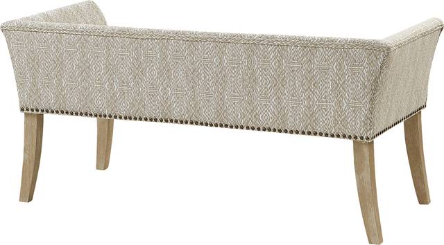 Bastgone Taupe Accent Bench - Thumbnail - Image 4