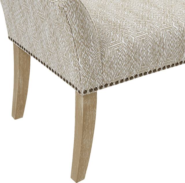 Bastgone Taupe Accent Bench - Thumbnail - Image 6