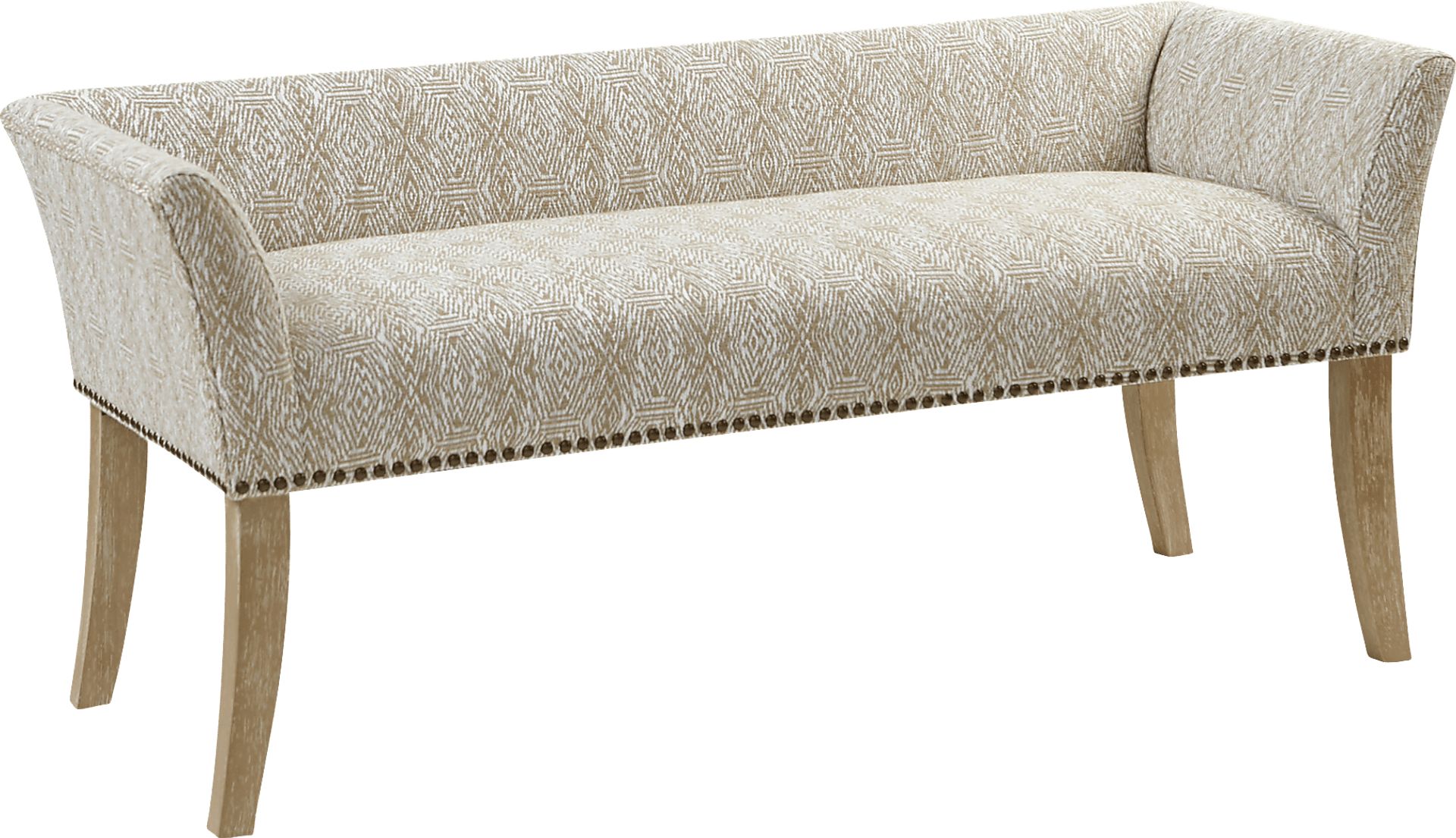 Bastgone Taupe Accent Bench - Image 1