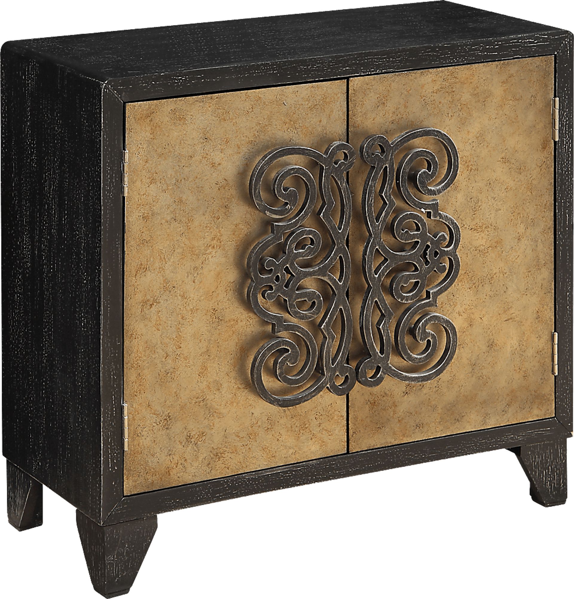 Bastion Black Accent Cabinet - Image 1