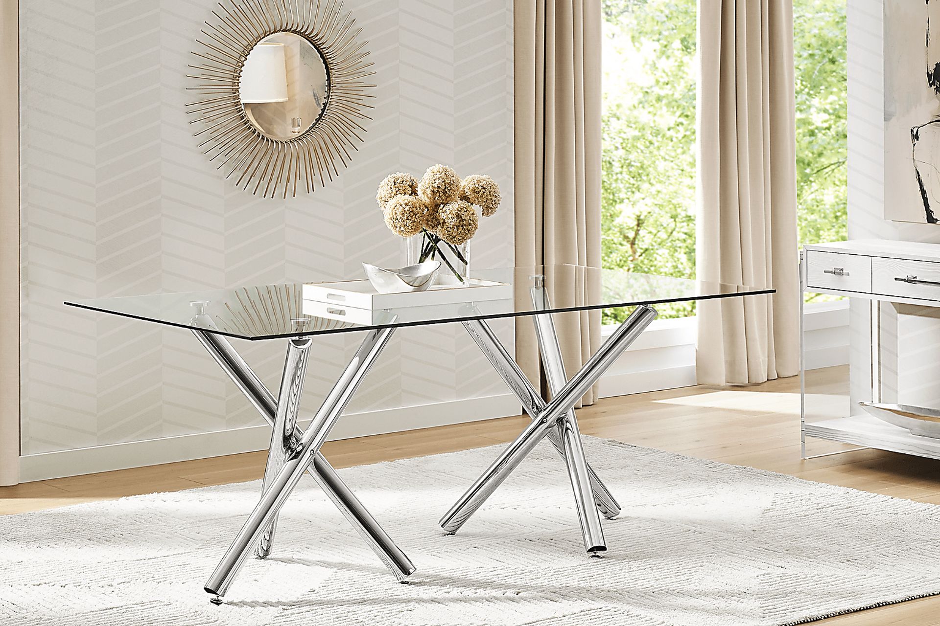 Bastone Silver 5 Pc Dining Room - Image 5