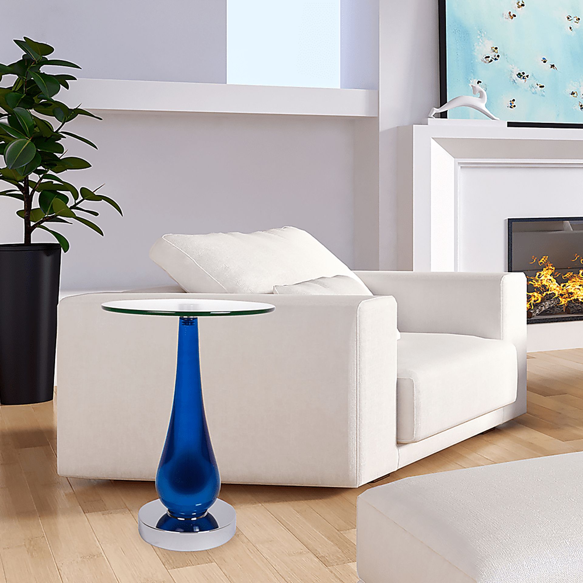 Batavia Blue Accent Table - Image 2