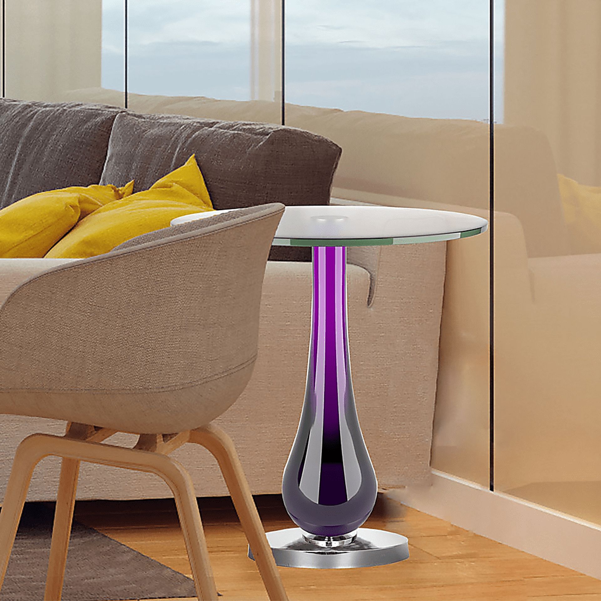 Batavia Purple Accent Table - Image 2