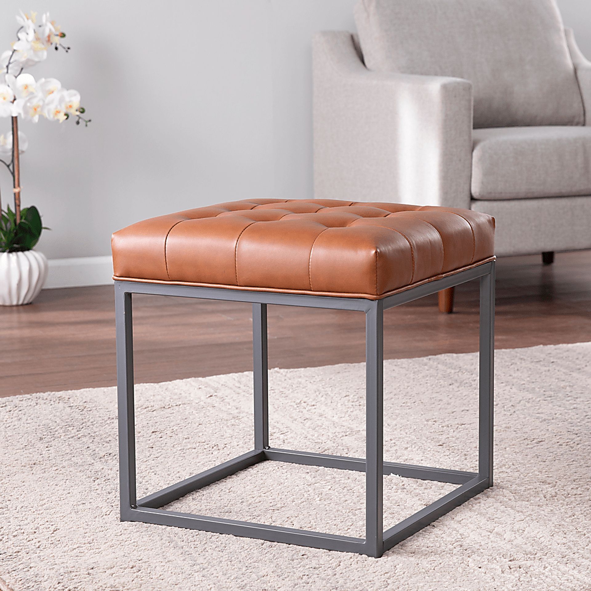 Bathwick Brown Ottoman - Image 3