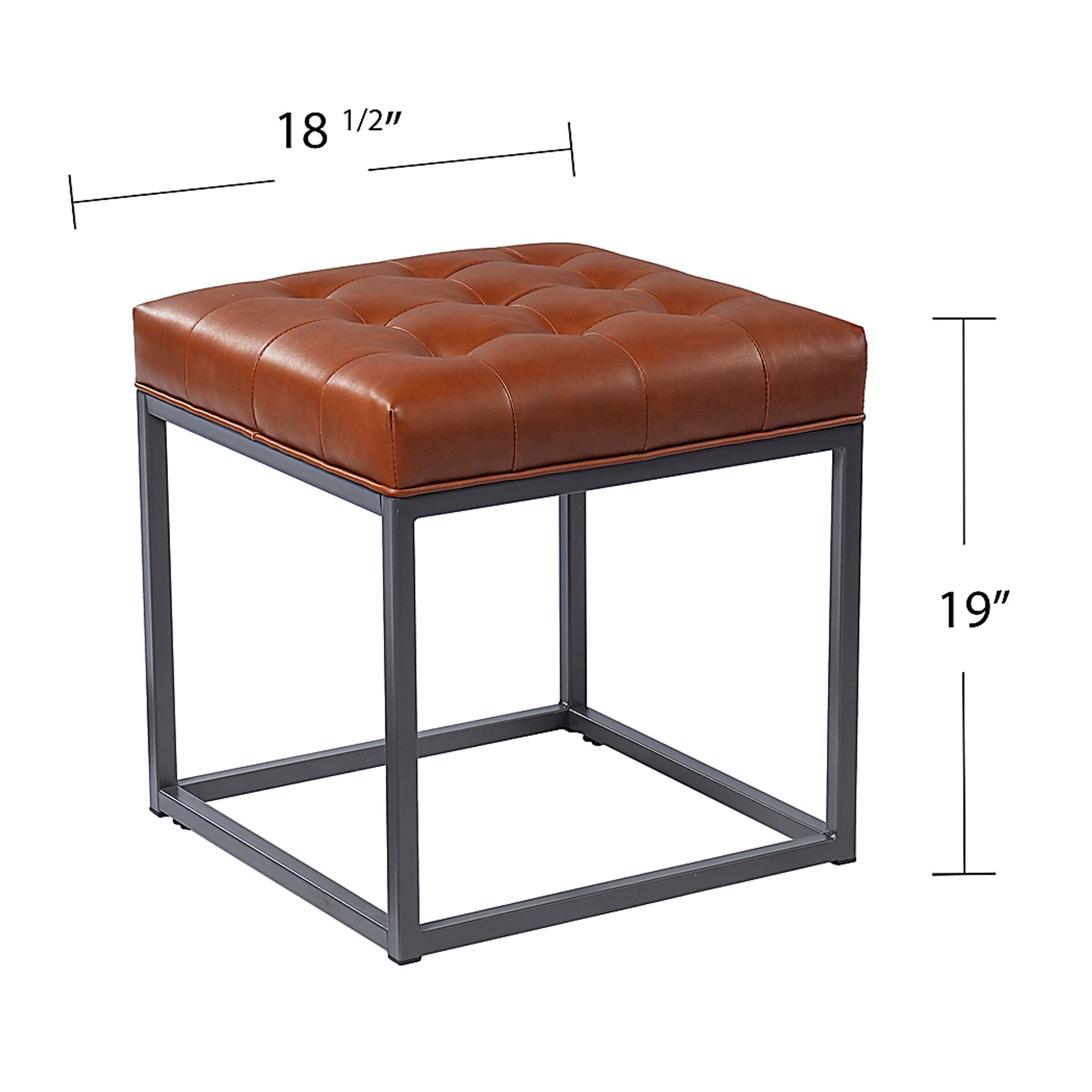 Bathwick Brown Ottoman - Image 4