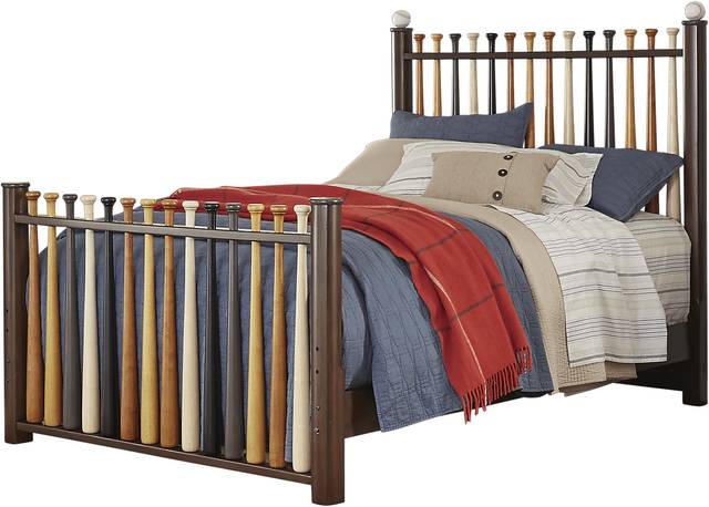 Batter Up Cherry 2 Pc Full Baseball Bed - Thumbnail - Image 1