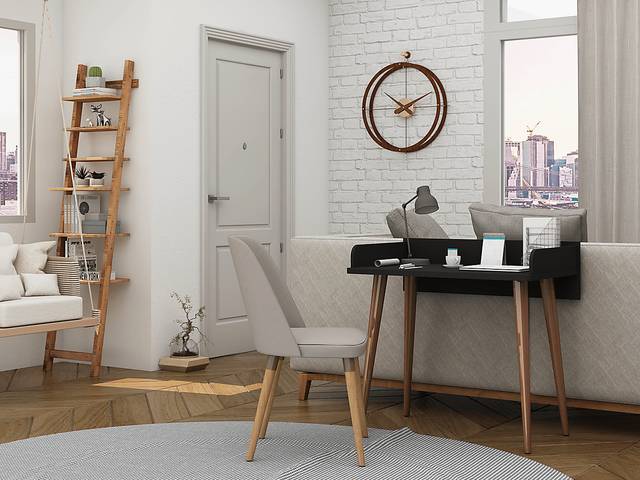 Battista Lane Black Desk - Thumbnail - Image 8
