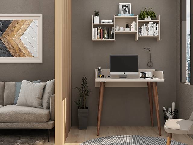 Battista Lane Cream Desk - Thumbnail - Image 7