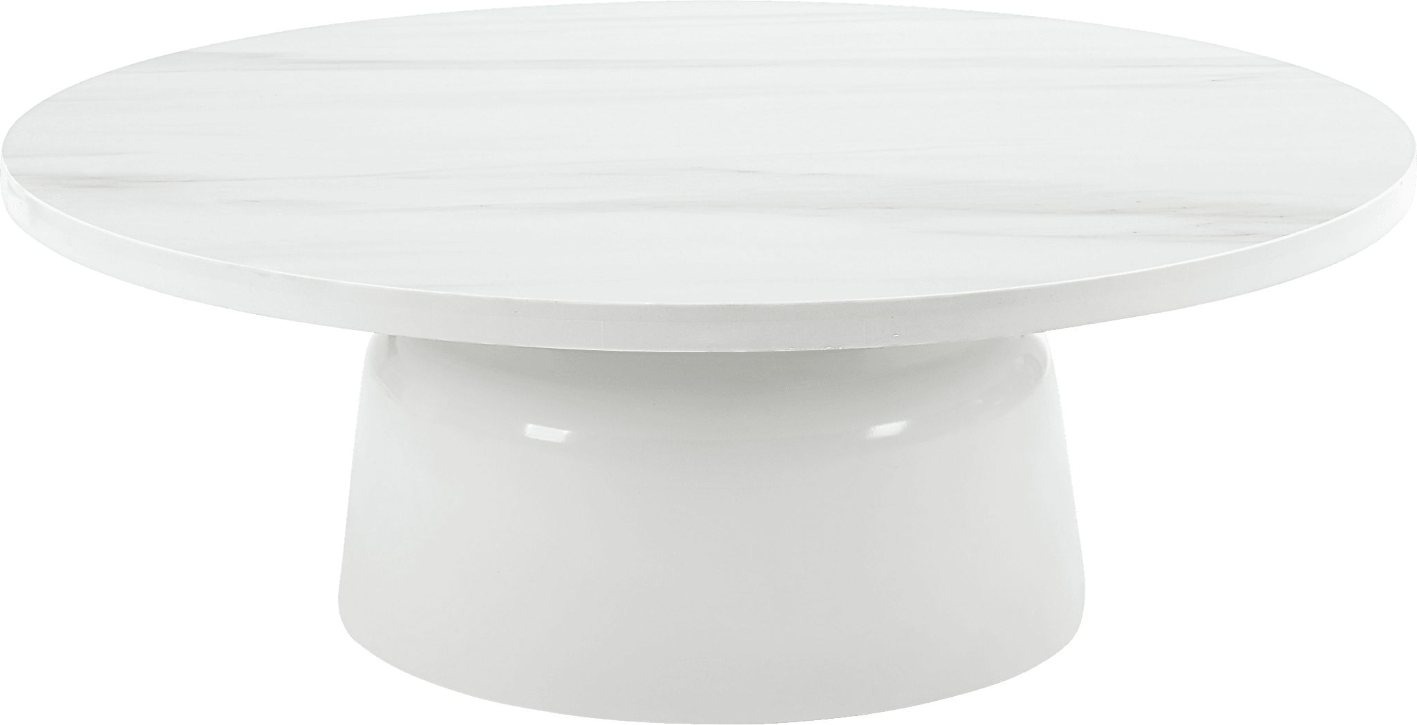 Battlebell White Cocktail Table